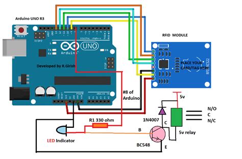 rfid security system circuit diagram|rfid with Arduino code.